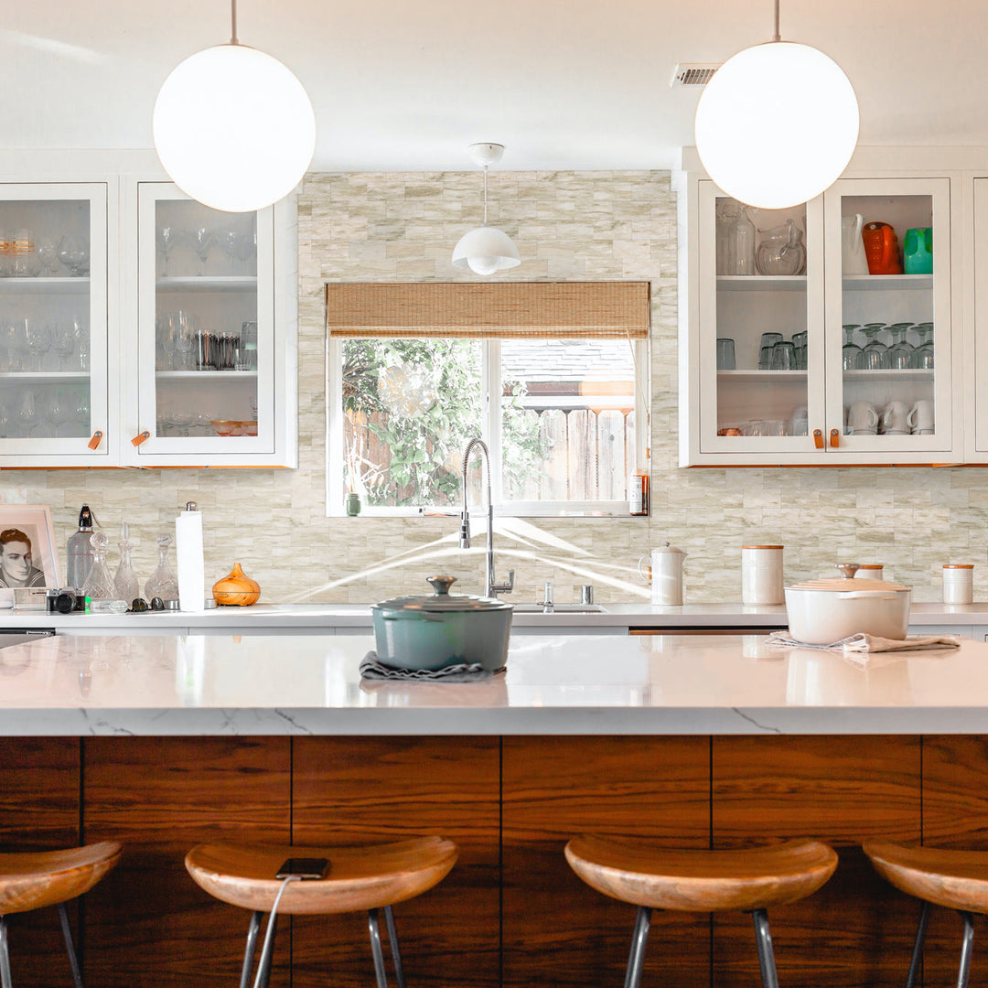 how to cut peel and stick backsplash tiles