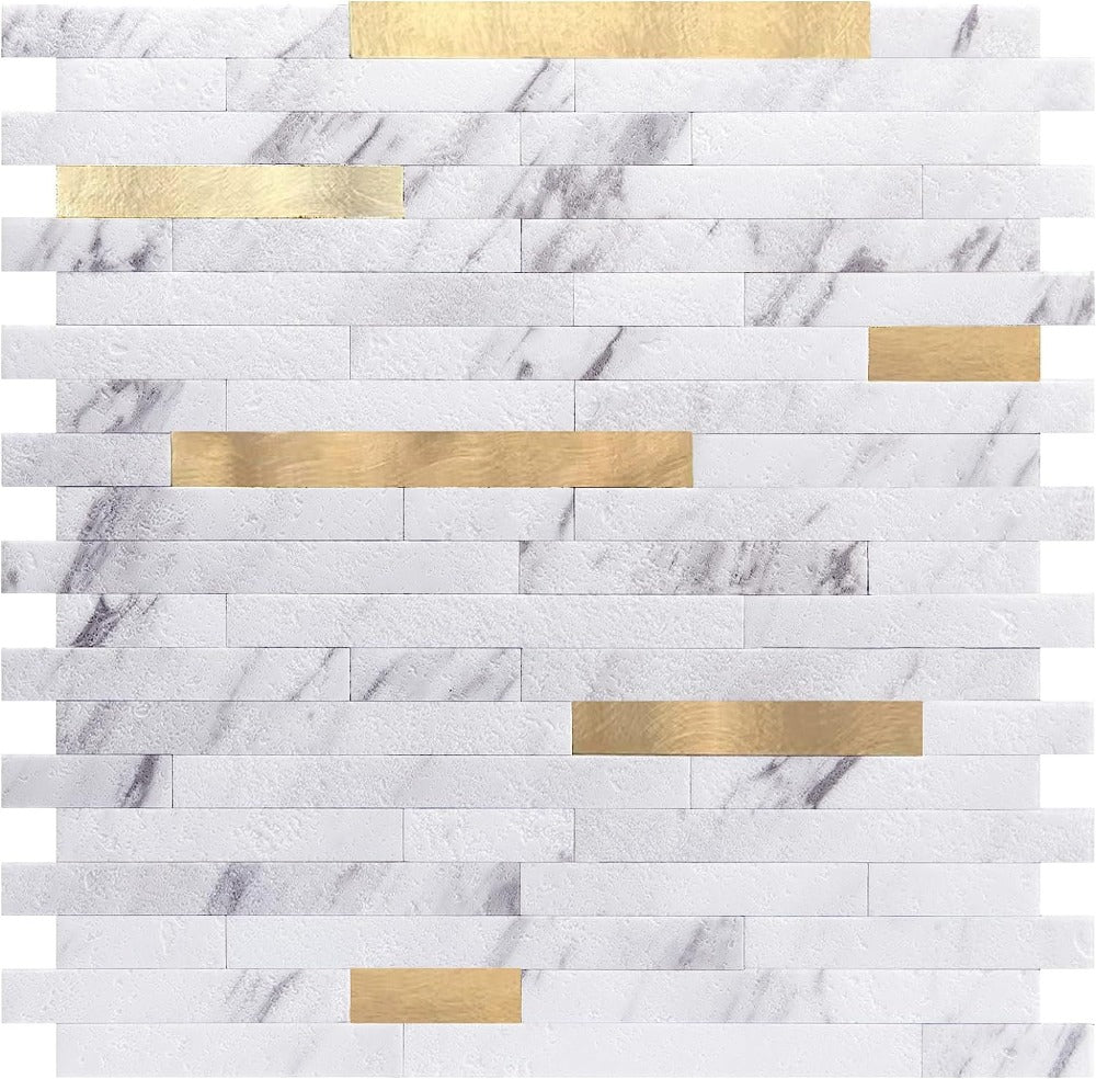 Peel and Stick Stone Overlay Kitchen Backsplash Tile