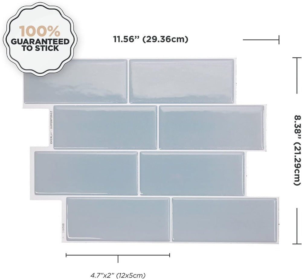 Peel and Stick Tile Backsplash Size