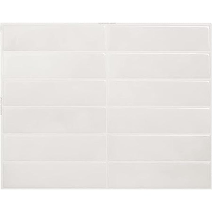 Essaouira White 3D Adhesive Peel and Stick Tile