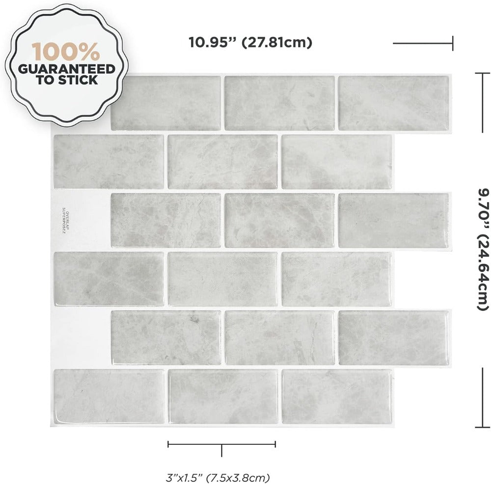 Peel and Stick Tile Backsplash Size