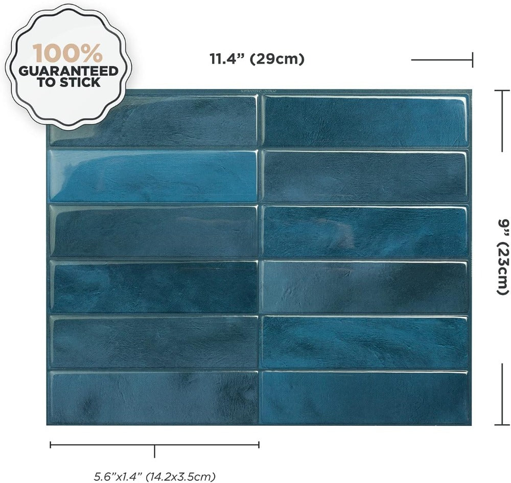 Peel and Stick Tile Backsplash Size