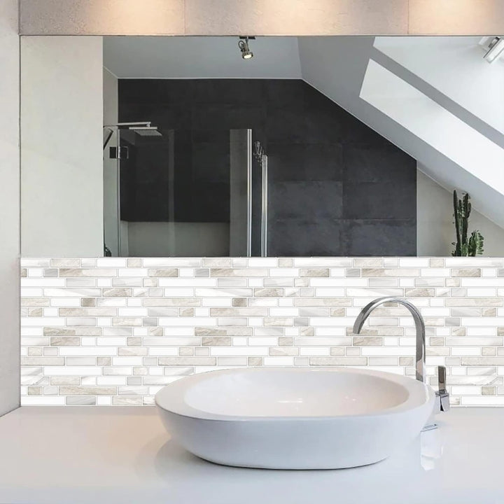 Peel and Stick Tile Backsplash For Bathroom