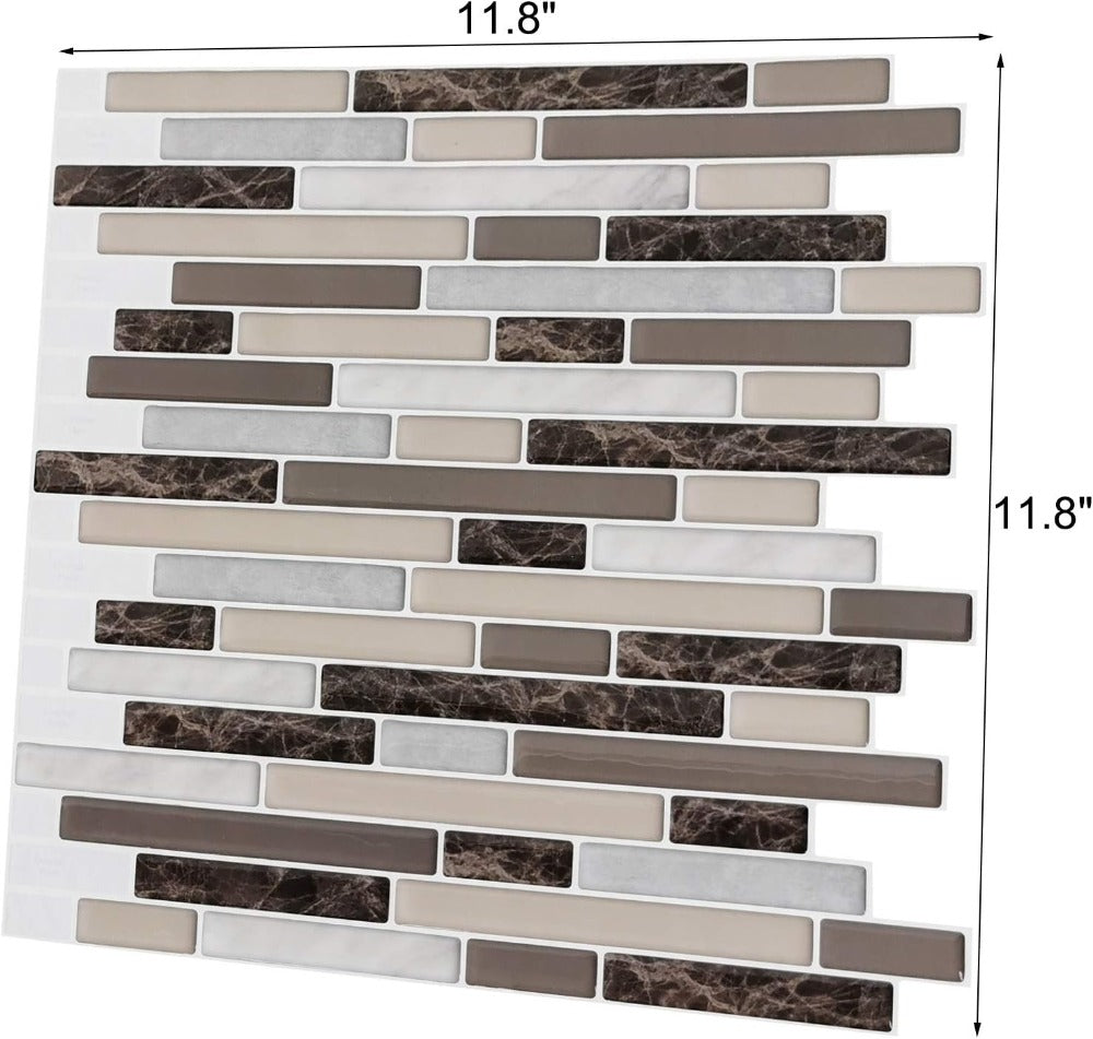 Stick on Backsplash Tile Size