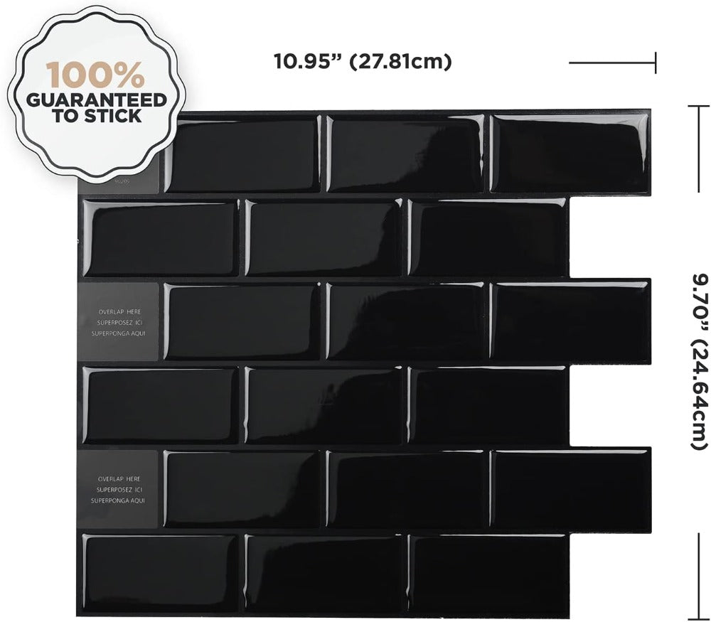 Peel and Stick Tile Backsplash Size