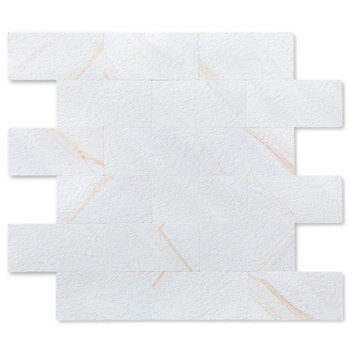  Rainbow White Peel and Stick Subway Tile