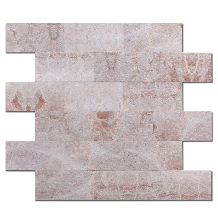 Rose PVC Peel And Stick Stone Backsplash