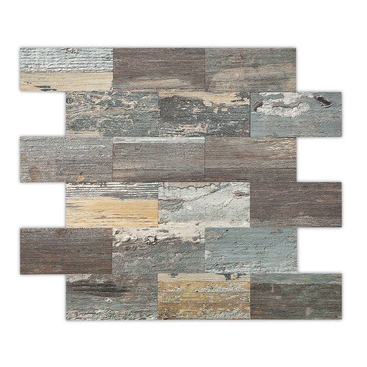 Mix Wood Peel and Stick Subway Tile