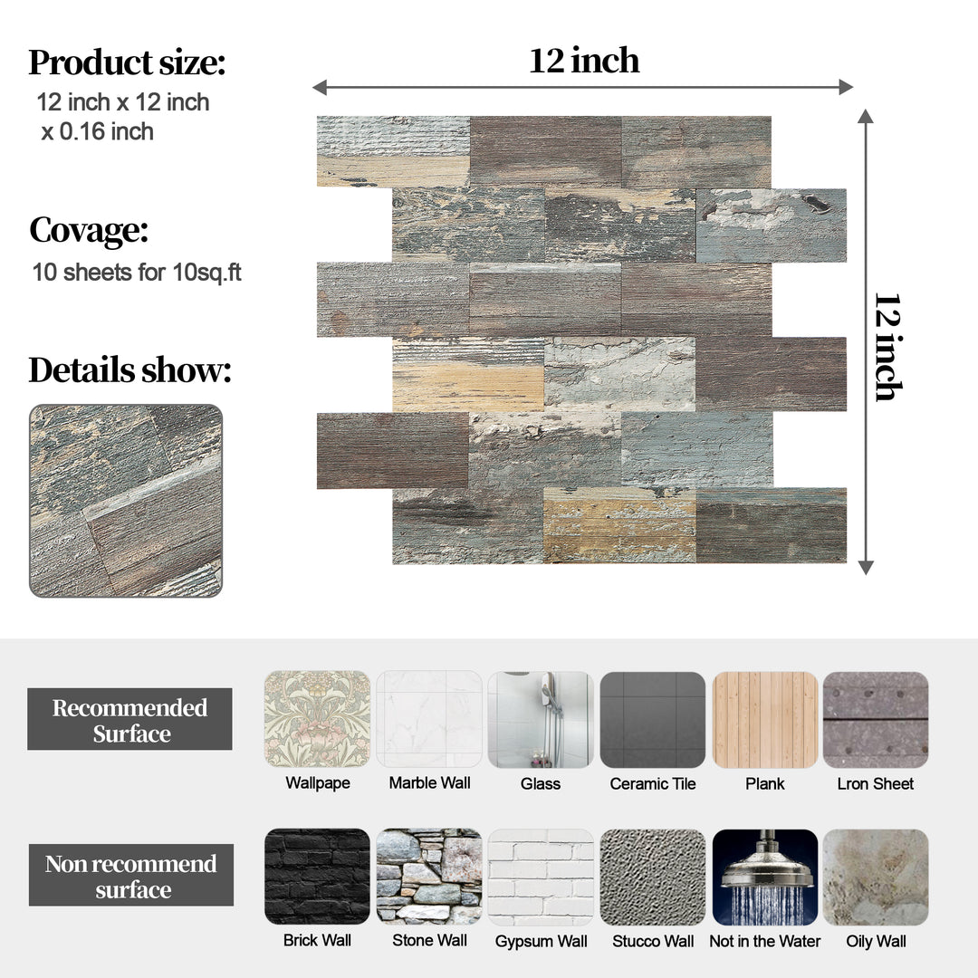 subway tile size