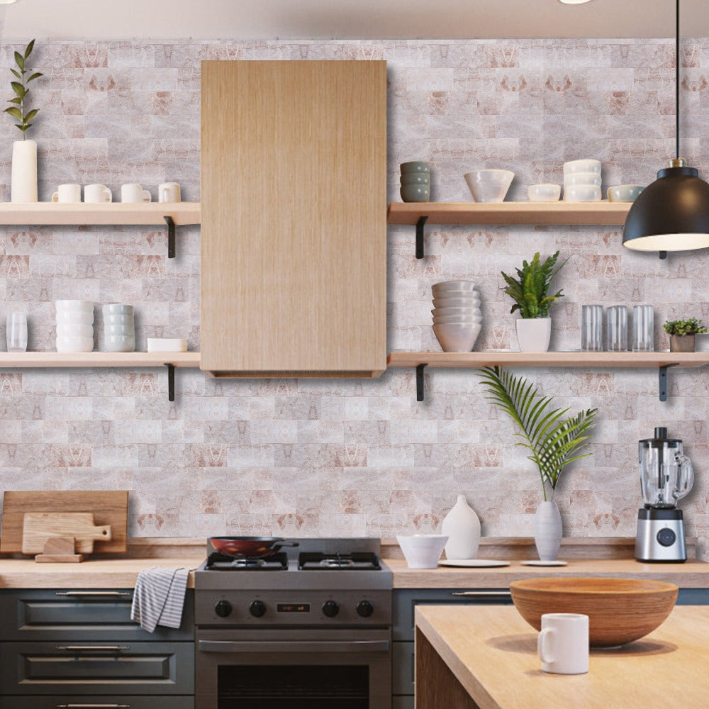 Peel And Stick Stone Backsplash for kitchen