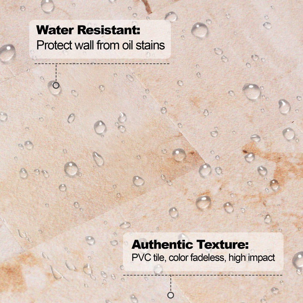 water resistant & authentic texture