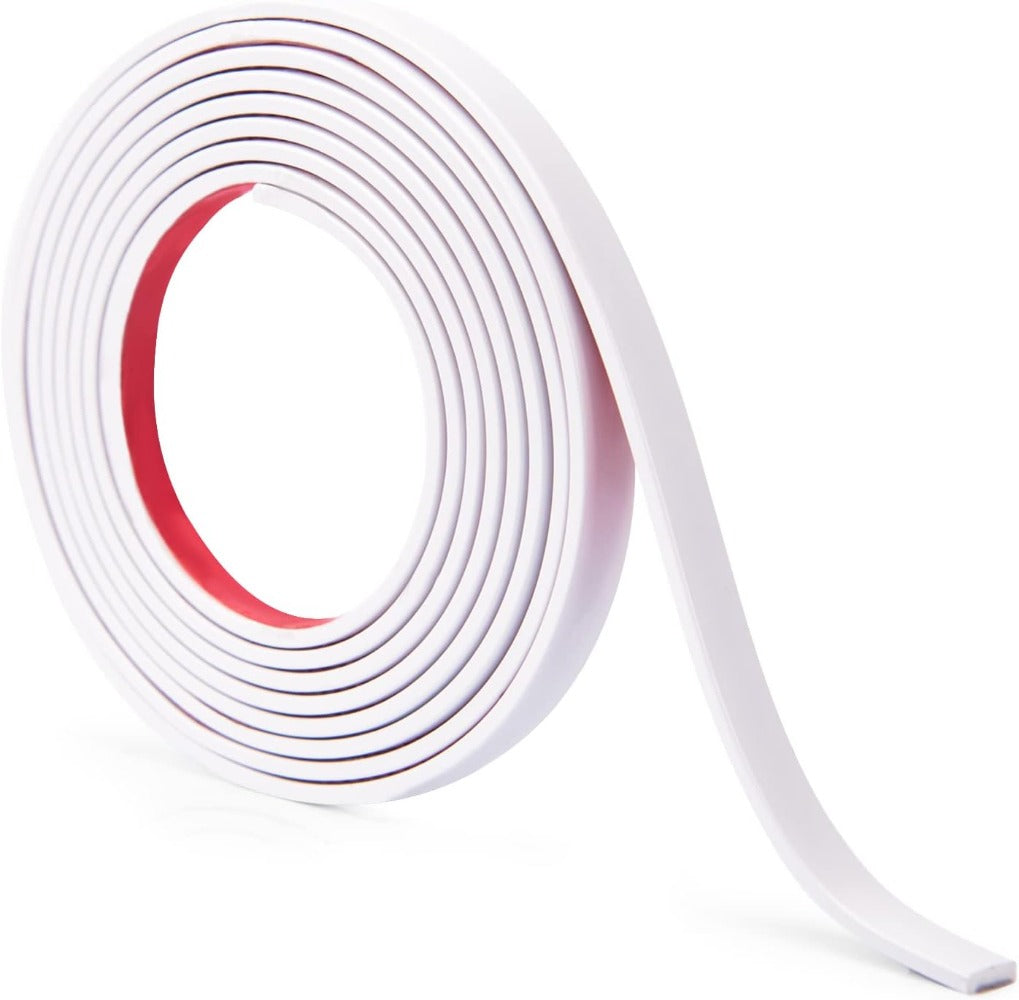 White Self-Adhesive Caulk and Trim Strips