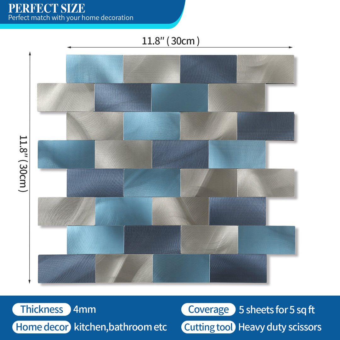 the size of backsplash tile