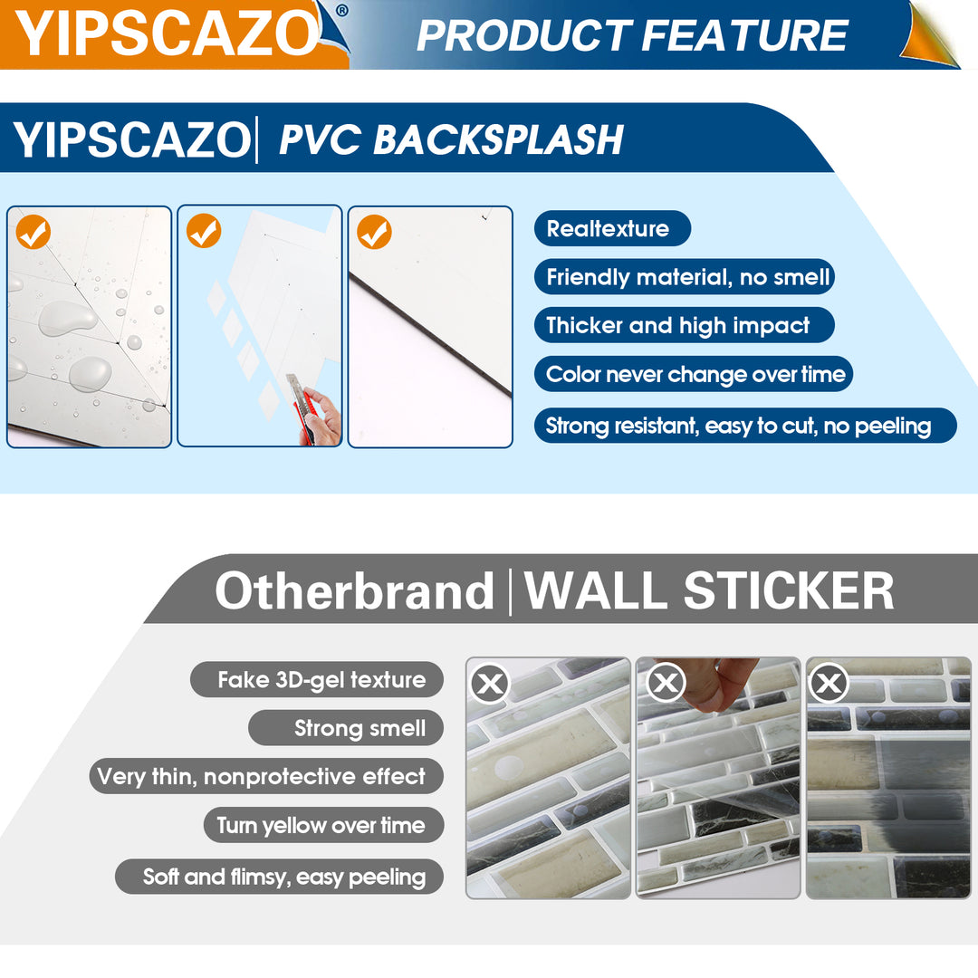 Yipscazo PVC backsplash