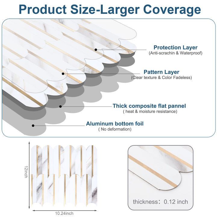 Adhesive tile construction overview and size guide