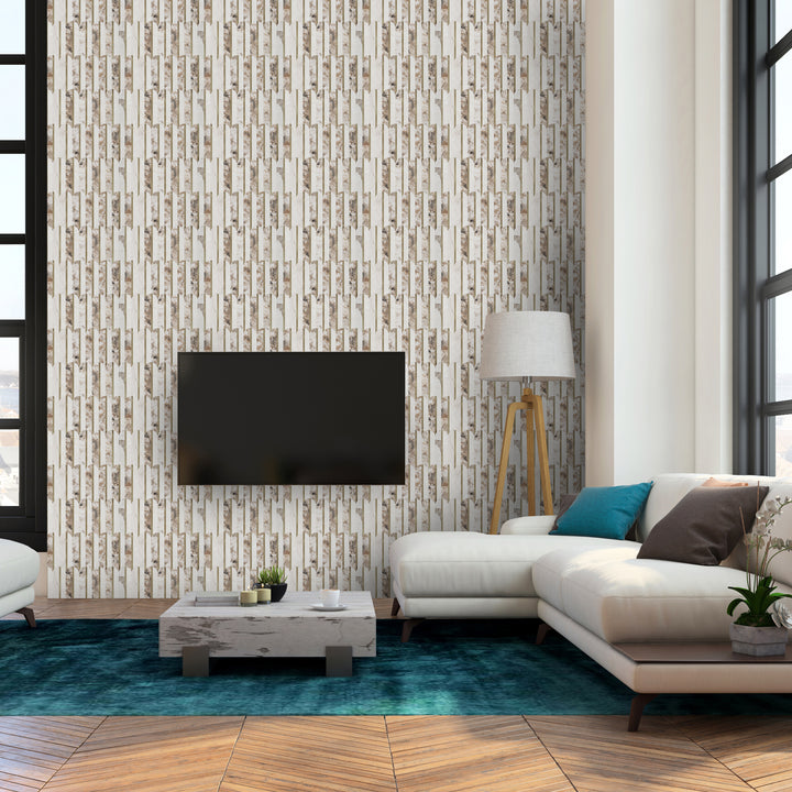 fish scale tile stick on living room