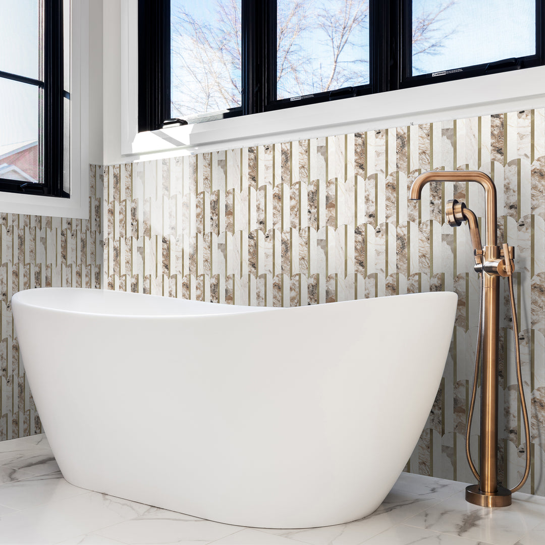 peel and stick fish scale tile for bathroom