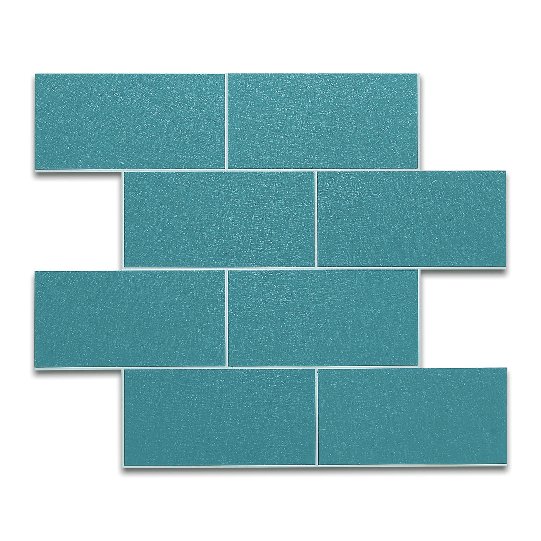 Malachite Green Peel and Stick Backsplash Tile