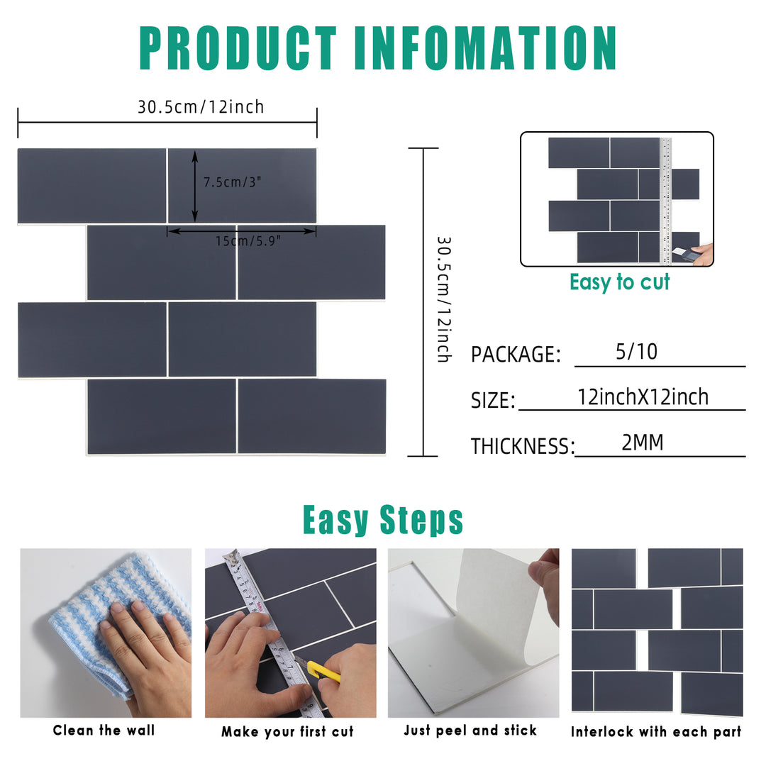 peel and stick wall tile information