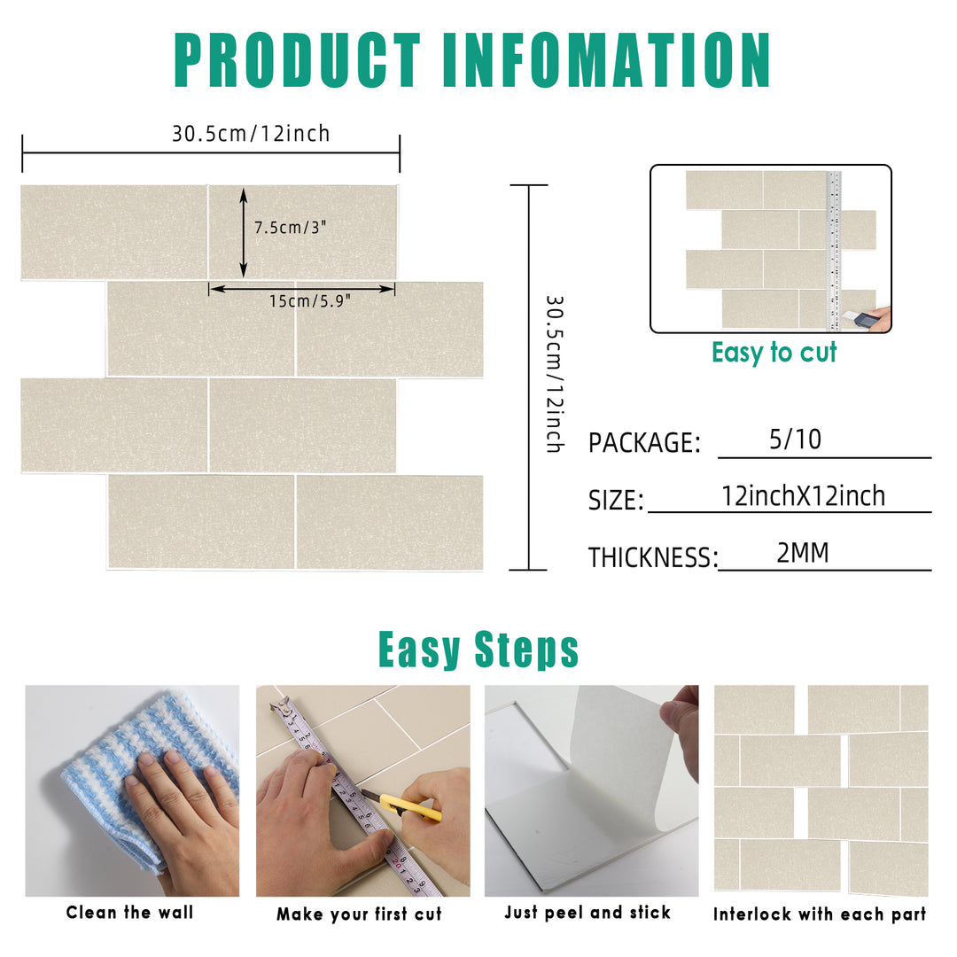 peel and stick wall tile information