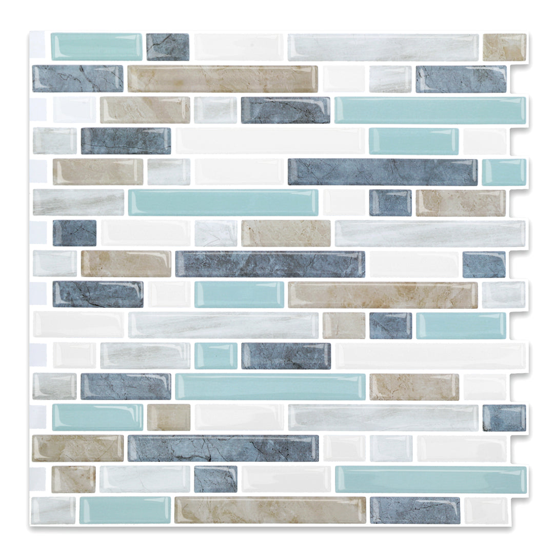 light blue peel and stick vinyl tile