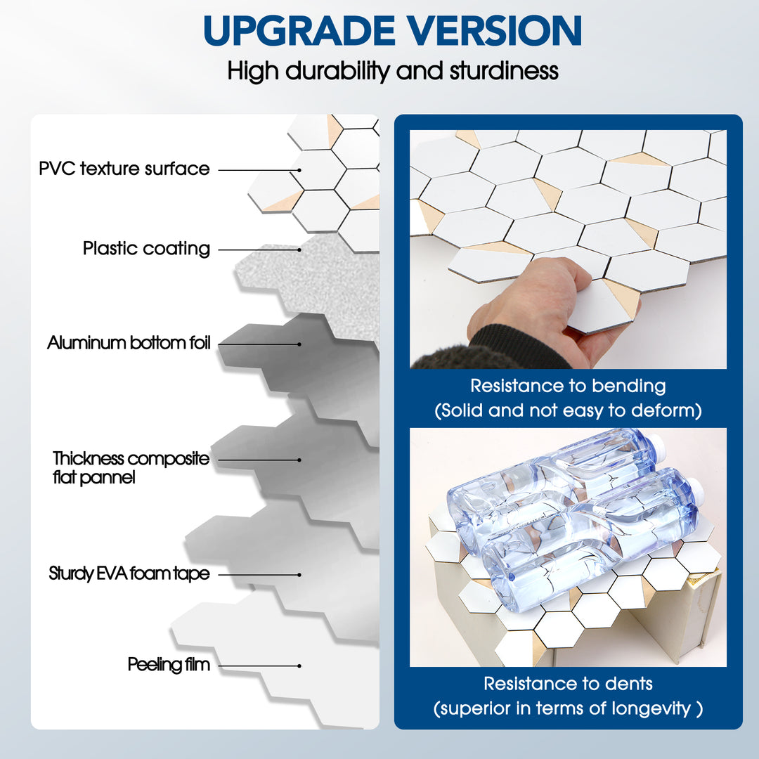 hexagon backsplash upgrade version