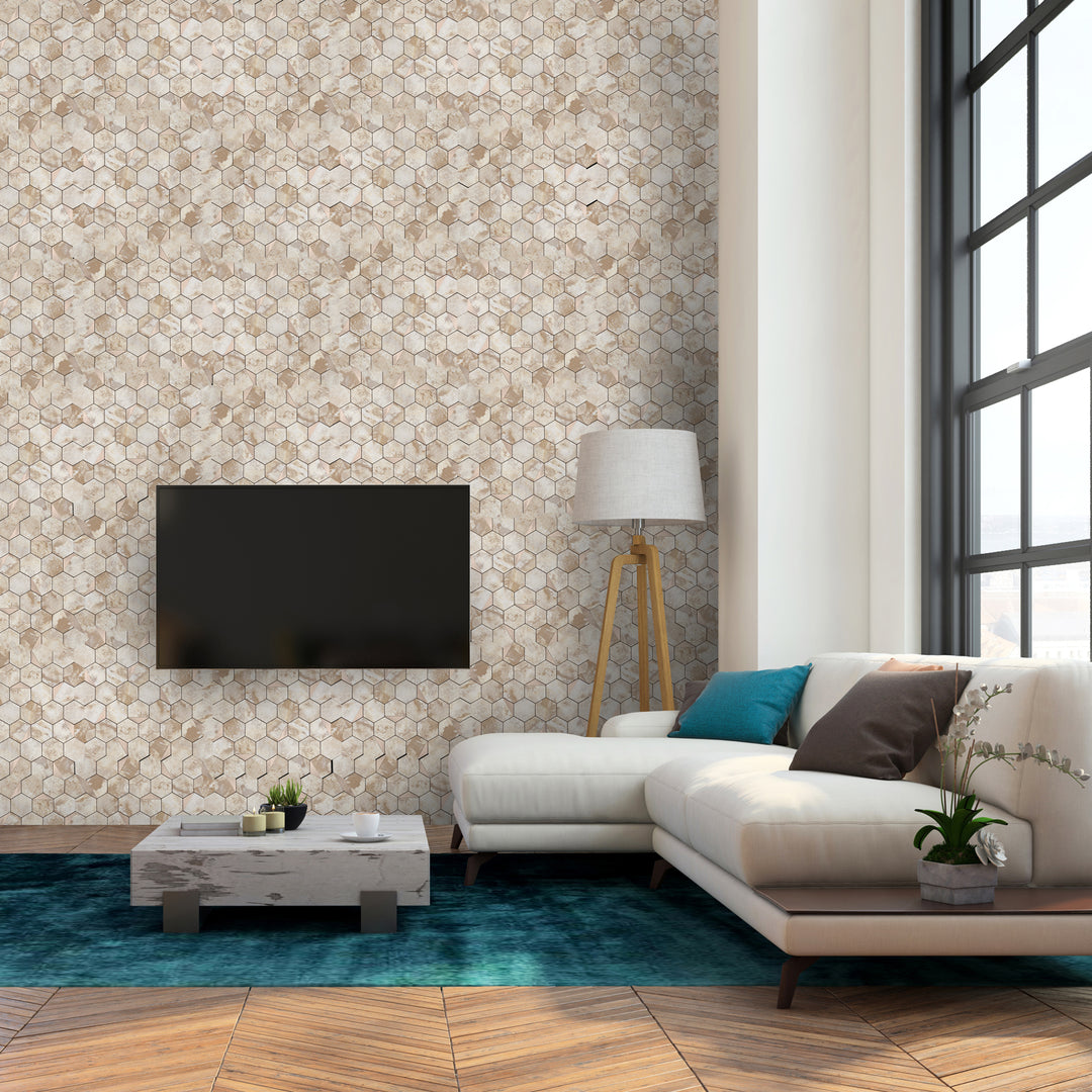 Transforming the living room with self-adhesive wall designs