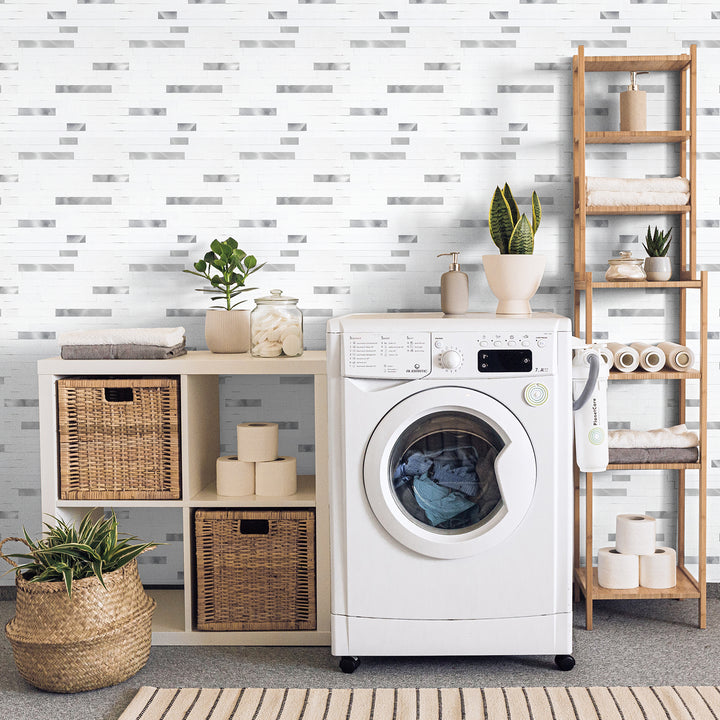 peel and stick tile for laundry room