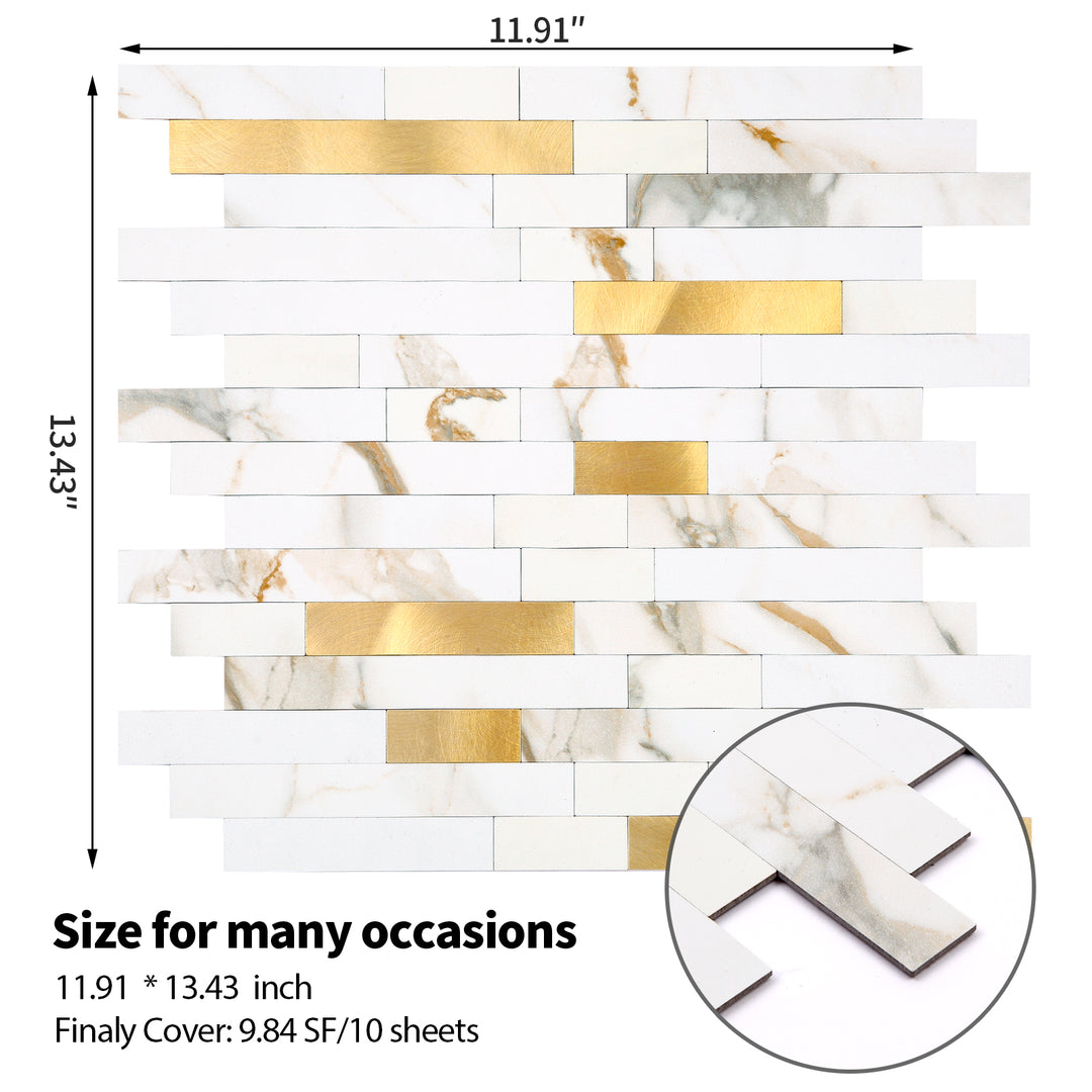 linear blend tile size