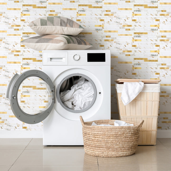 peel and stick backsplash for laundry room