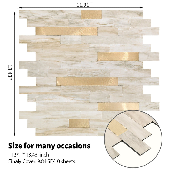 linear blend tile size