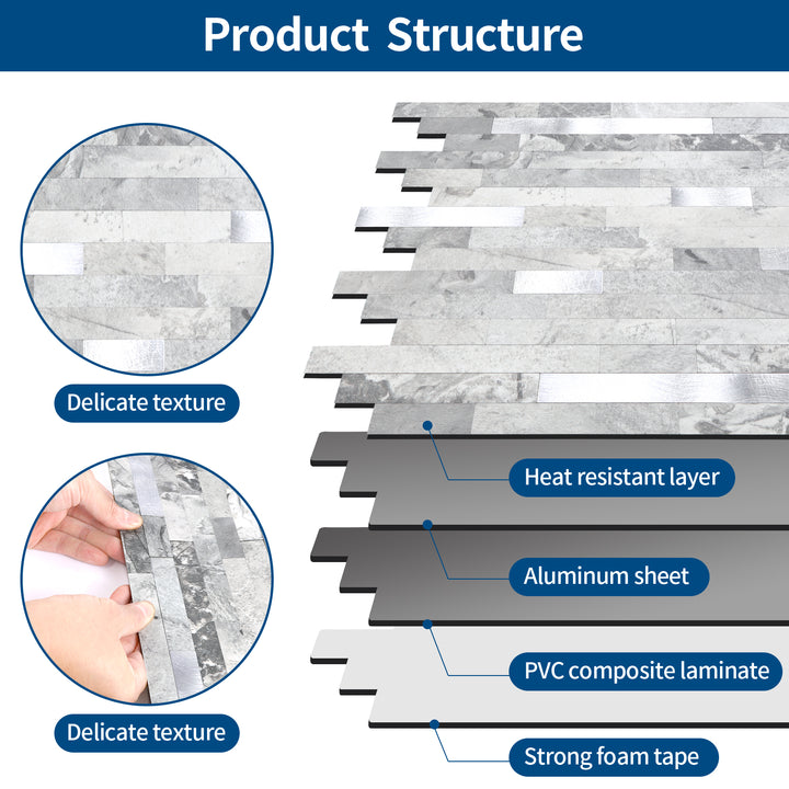 self adhesive tile structure