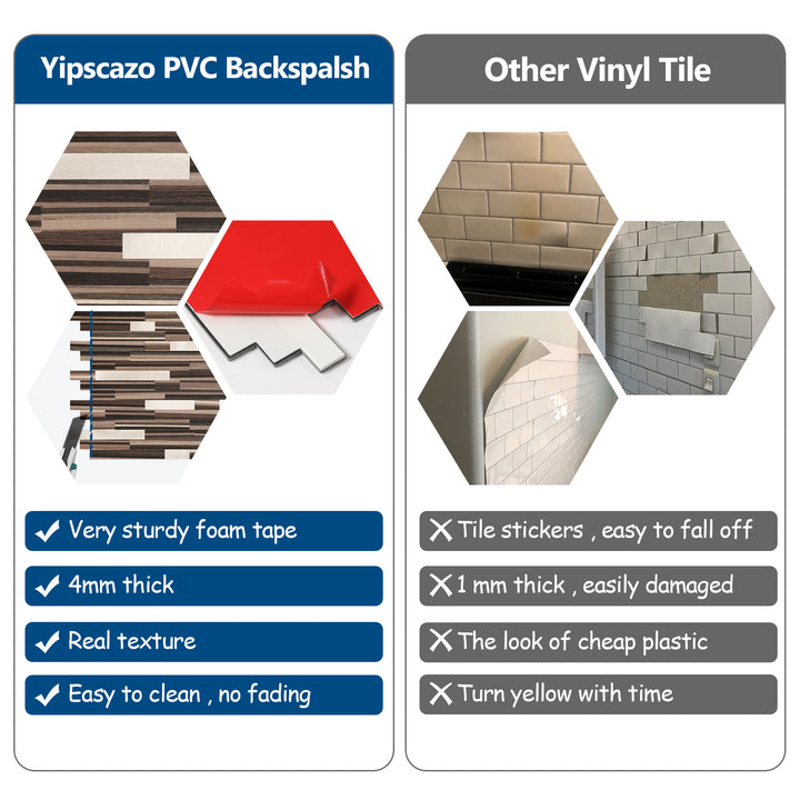 yipscazo pvc backsplash tile