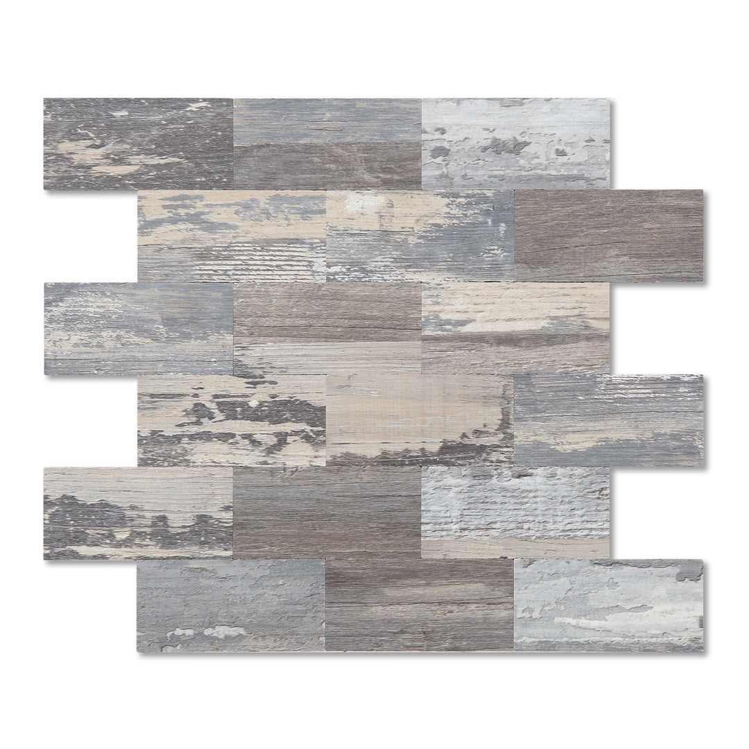 Light Rustic Peel and Stick Wall Tile