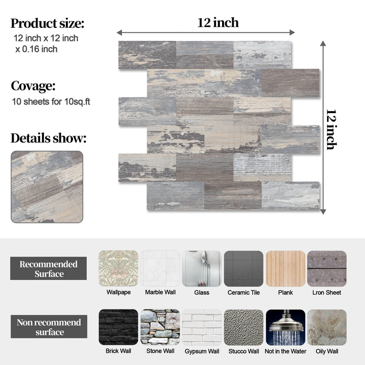 subway tile size