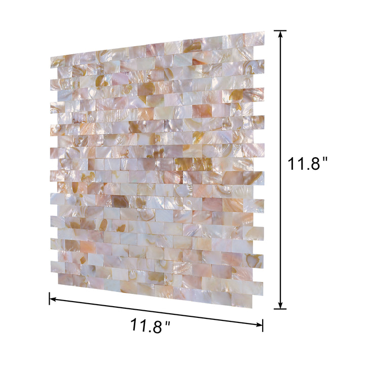 mosaic tile size