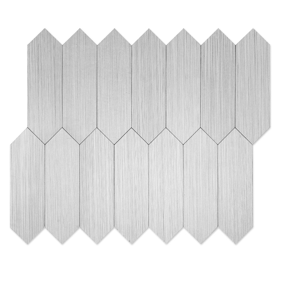 Silver Peel and Stick Tile Backsplash