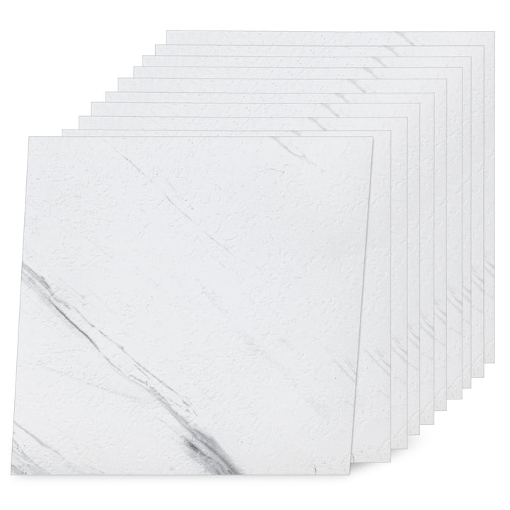 Jazz White self adhesive floor tiles
