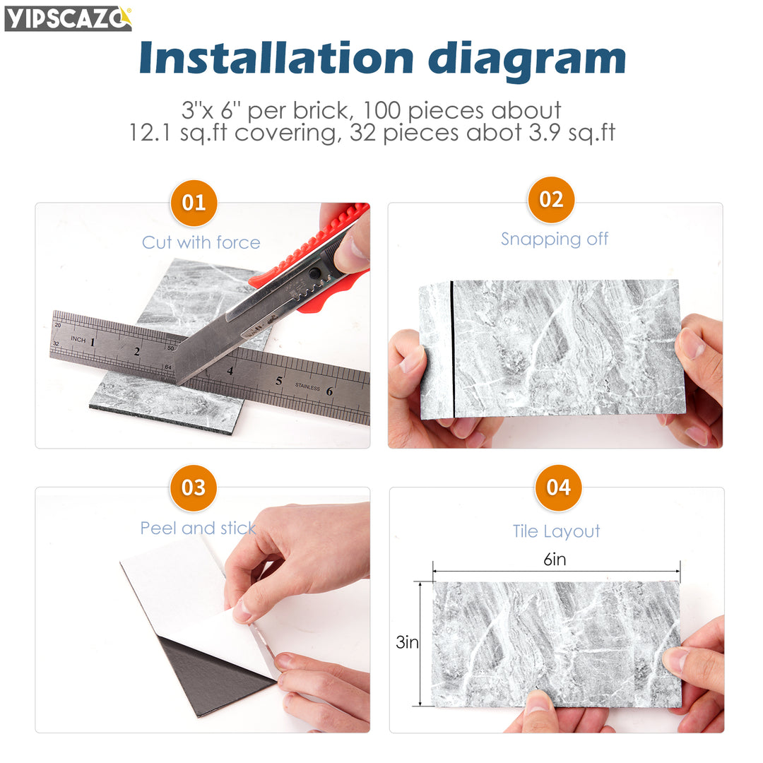 brick tile installation diagram