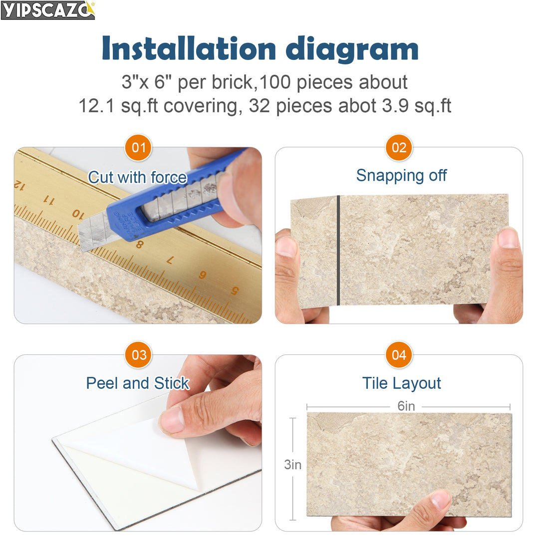 brick tile installation diagram