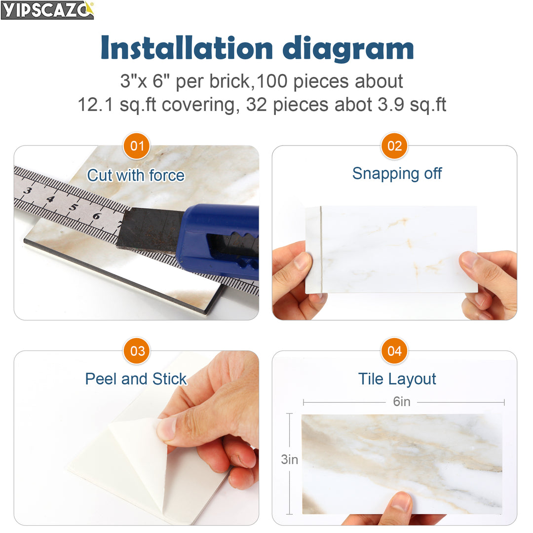 how to install brick tiles