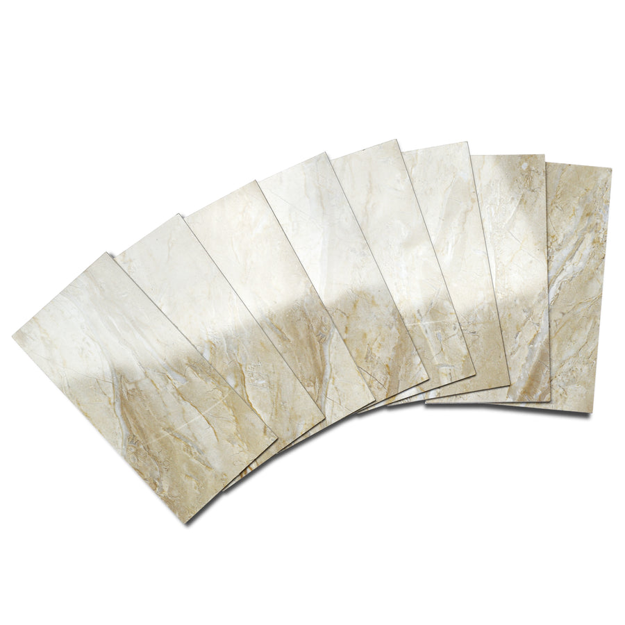 Polished Beige self adhesive tiles