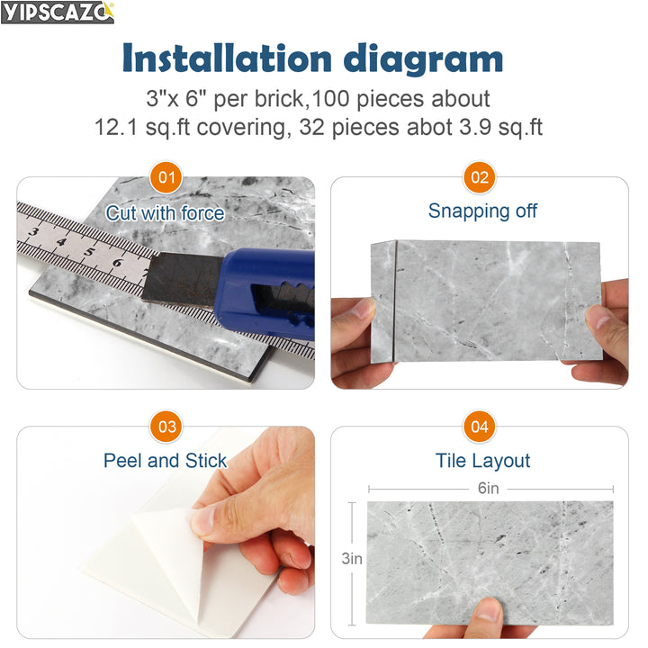 yipscazo self adhesive backsplash tiles