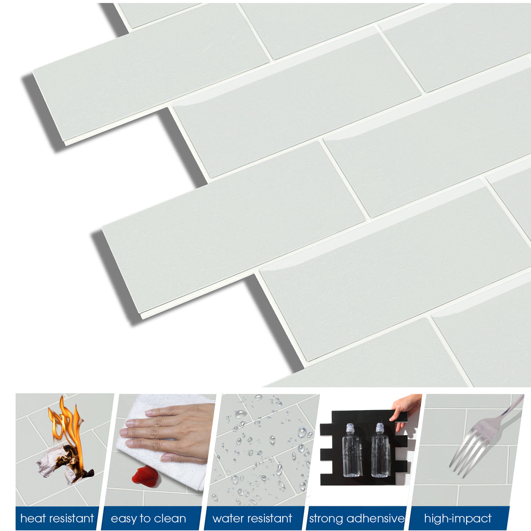 Features of subway backsplash tiles