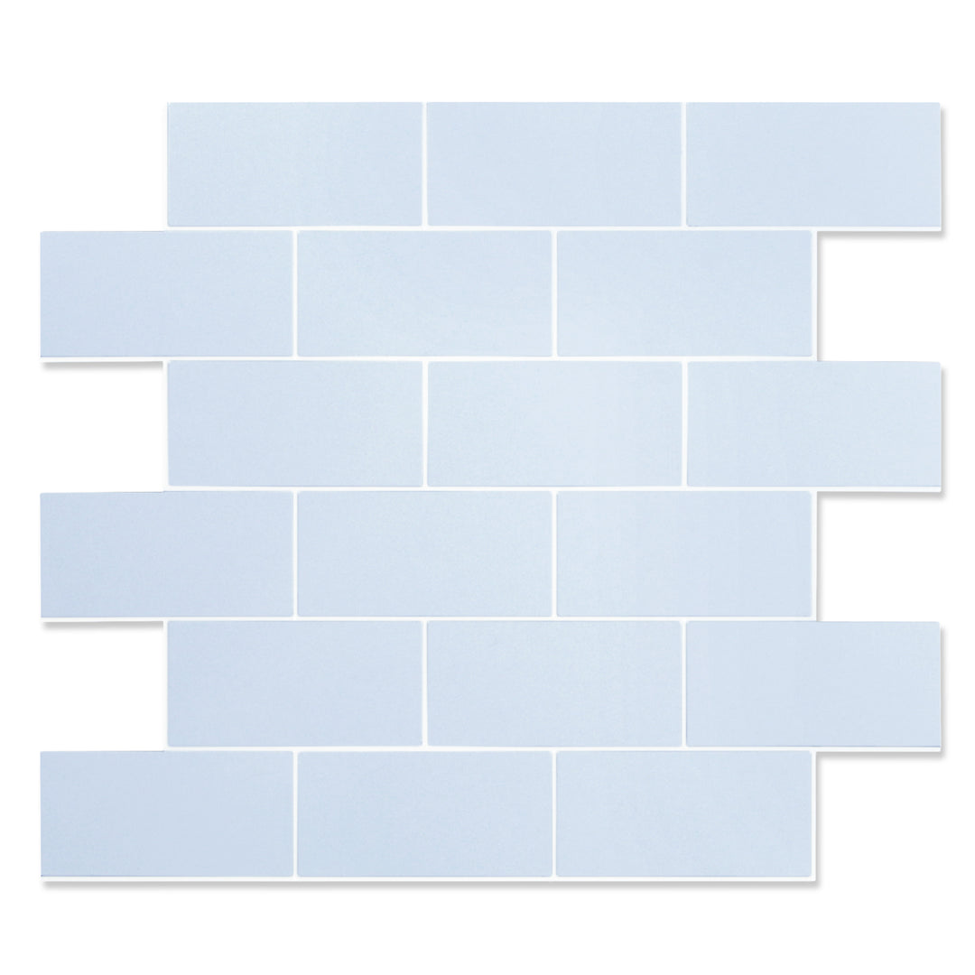 Shiny Airy Blue Peel and Stick Tile