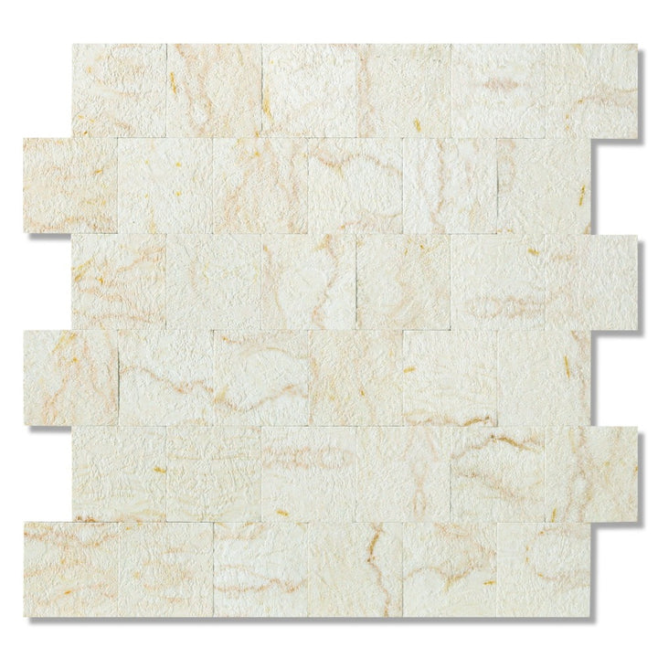 Creamy Stone PVC Tile Stone Backsplash