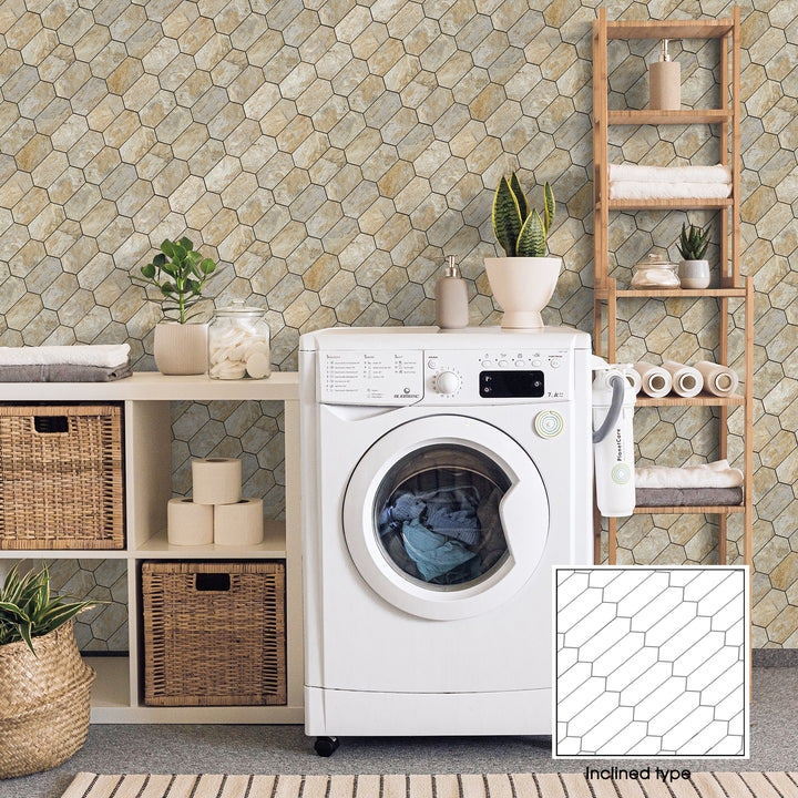 peel and stick tile for laundry room