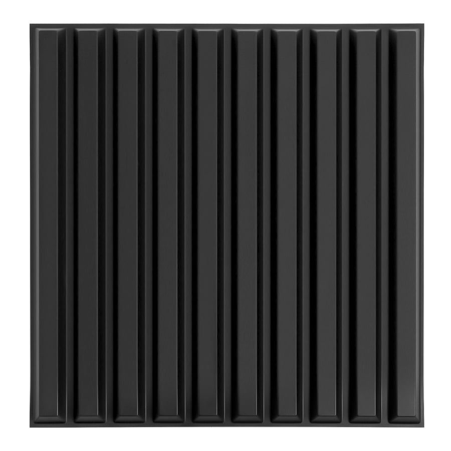 Black Slat Wall Panel