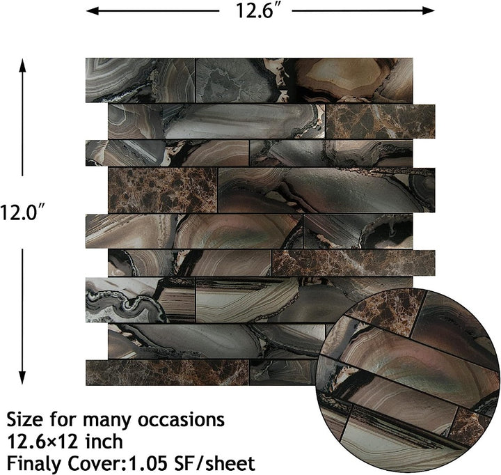 peel and stick tile size