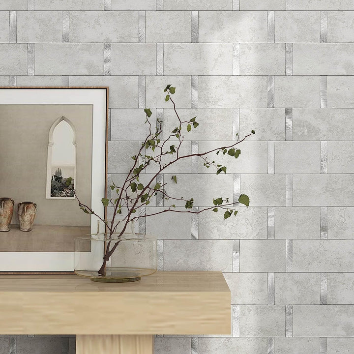 Cement Grey Kitchen Subway Tile